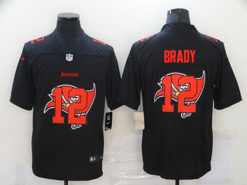 Men's Tampa Bay Buccaneers #12 Tom Brady Black Jersey